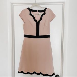Kate Spade Dress Scallop Short Sleeve Dress